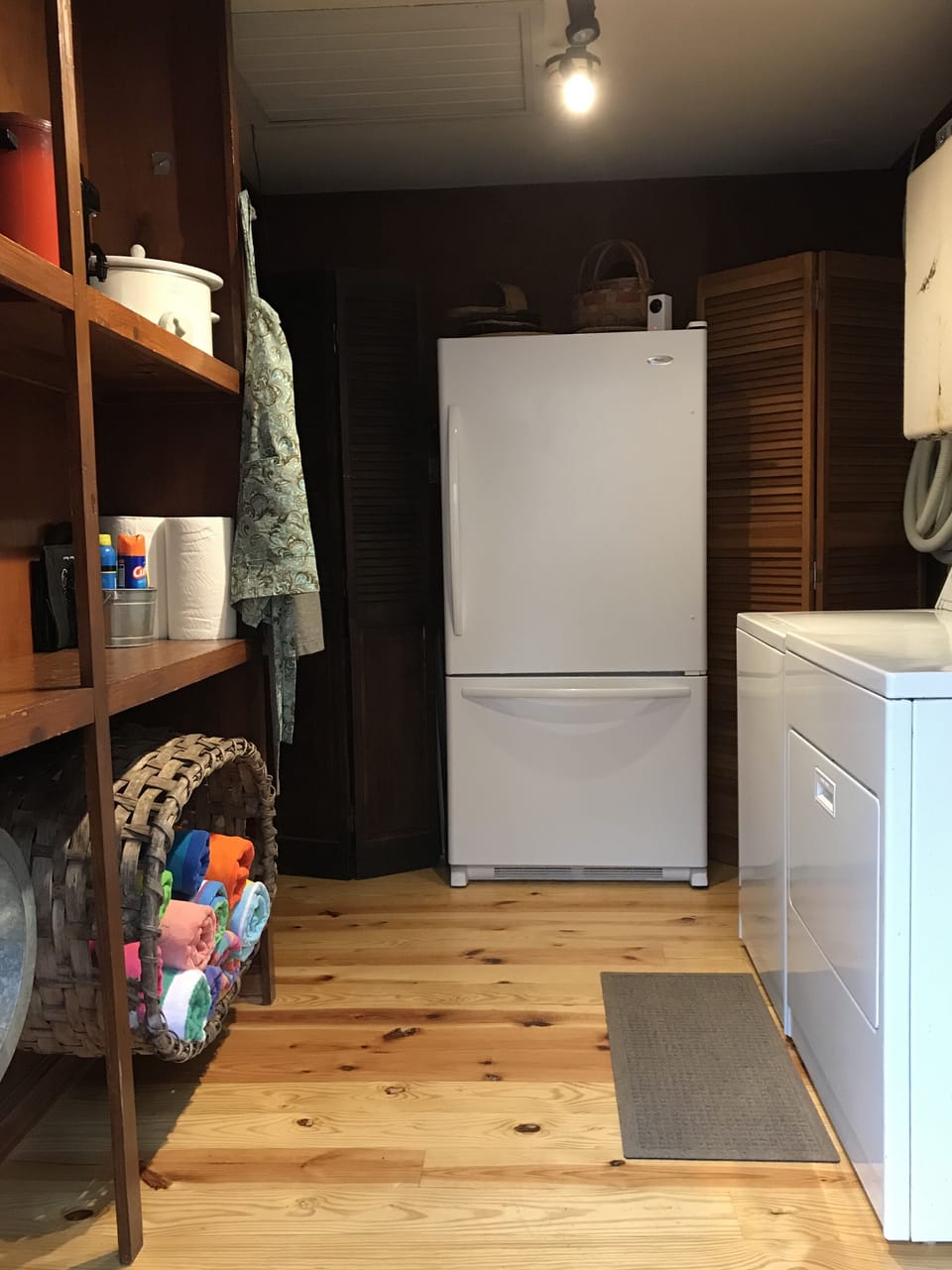 Laundry room from back entry