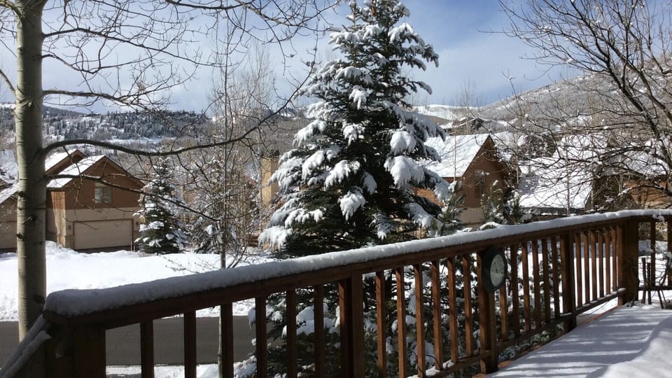 Views from every room of Deer Valley's winter wonderland.
