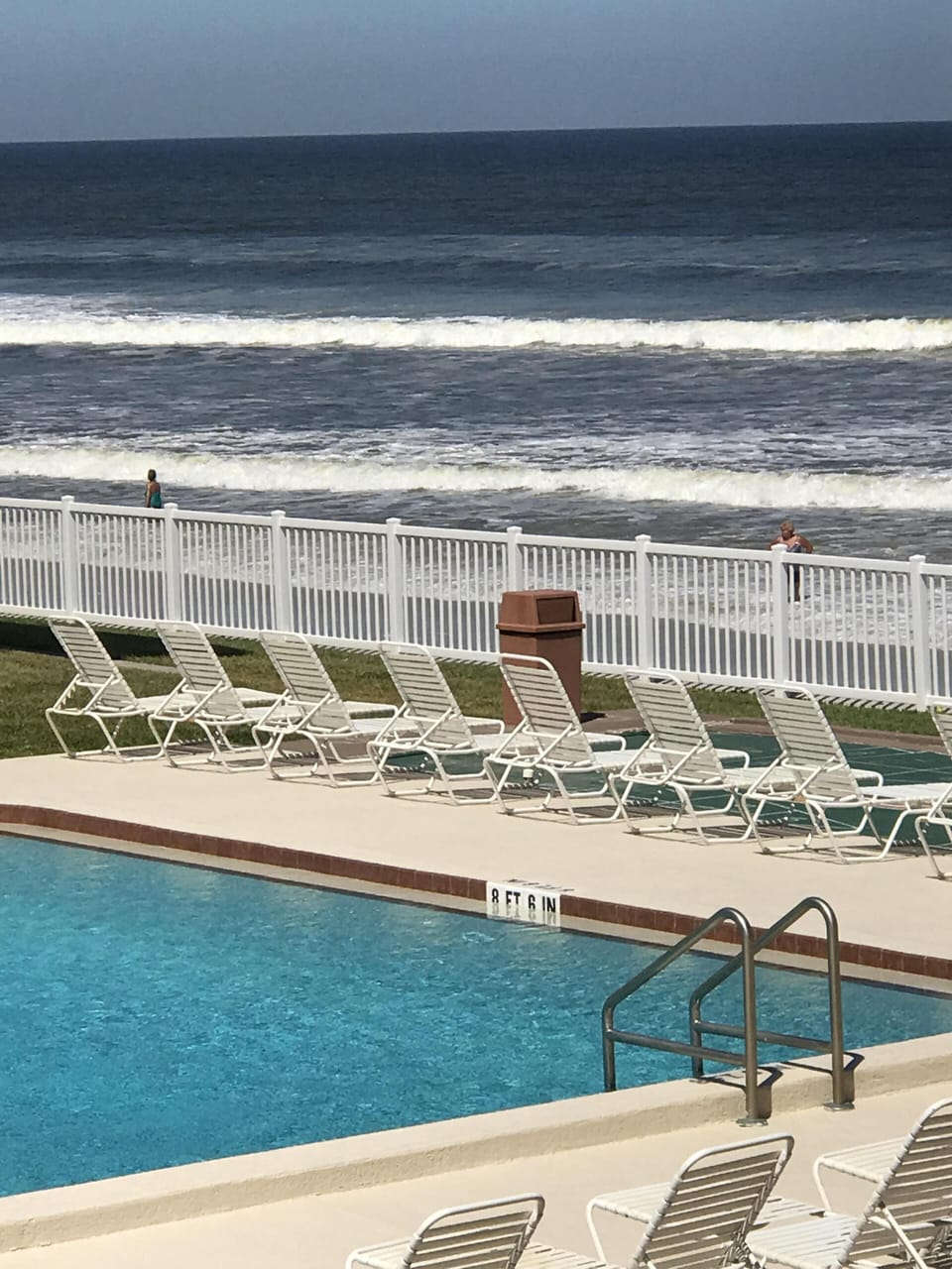 View from your balcony. You’re surrounded by water! 