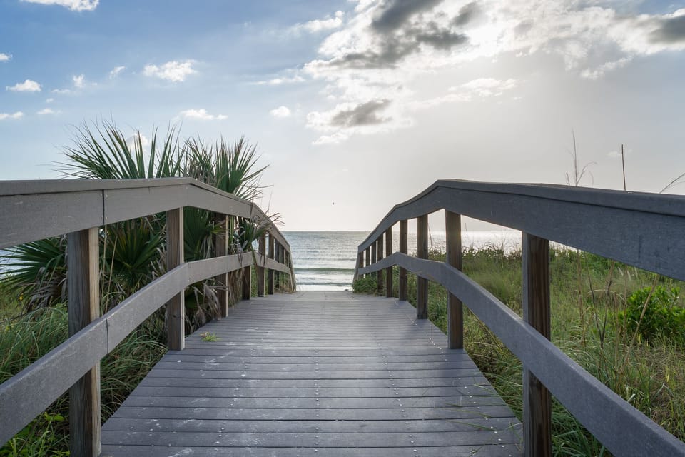 Beach walkway - just under a block from the cottage