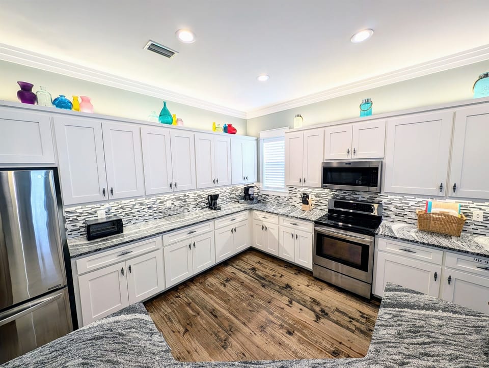 This impressive kitchen is just one of two kitchens in this spacious home.