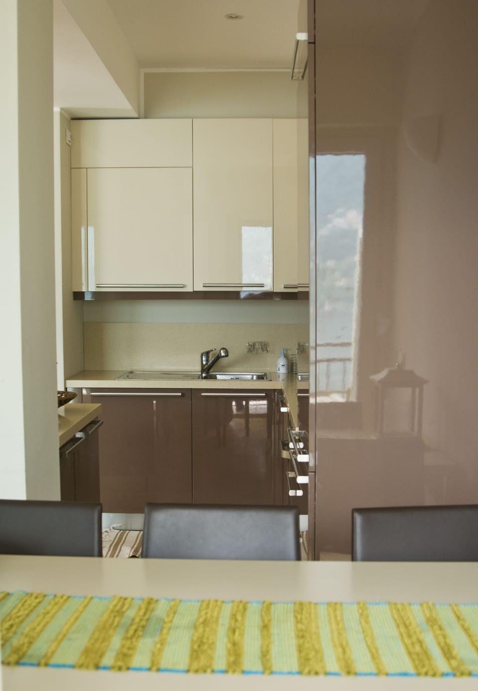 Kitchen at  "Executive Garden Apartment With Pool And Lake Views"