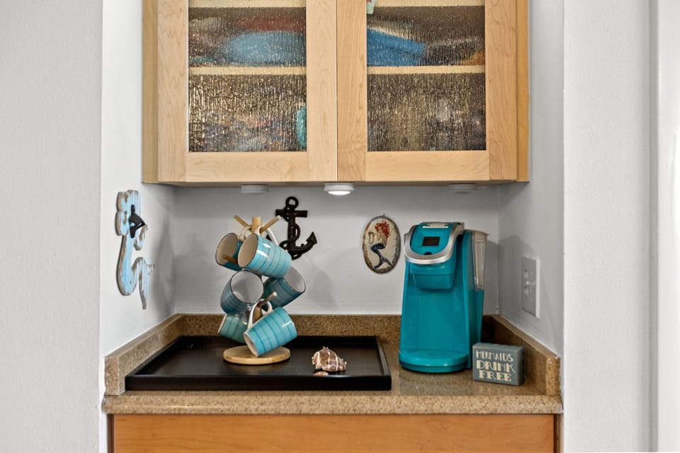 coffee bar in living room