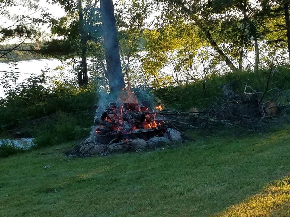 enjoy an evening fire
all wood is provided