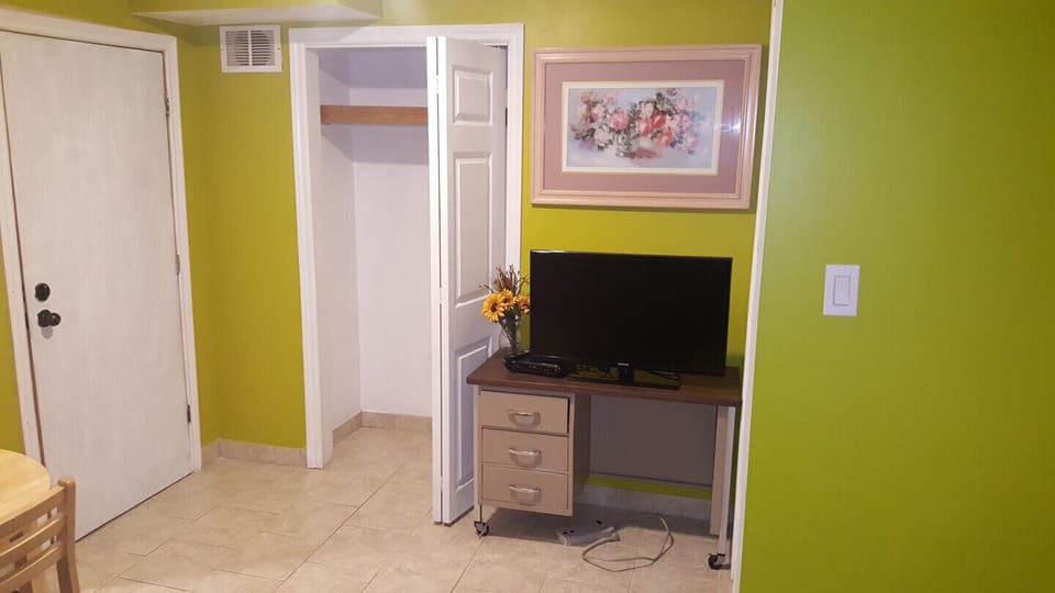 closet and tv
