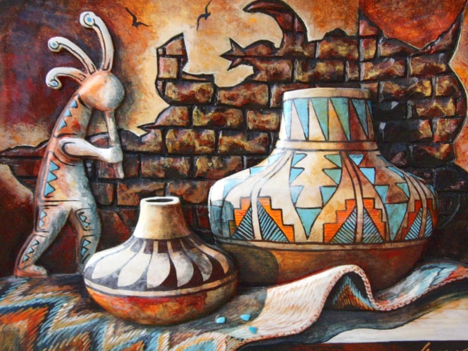Close-Up of Painting