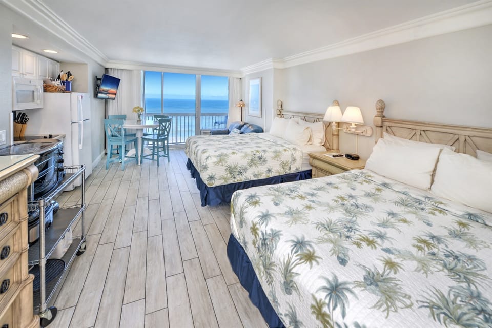 Crisp linens and well-appointed beds