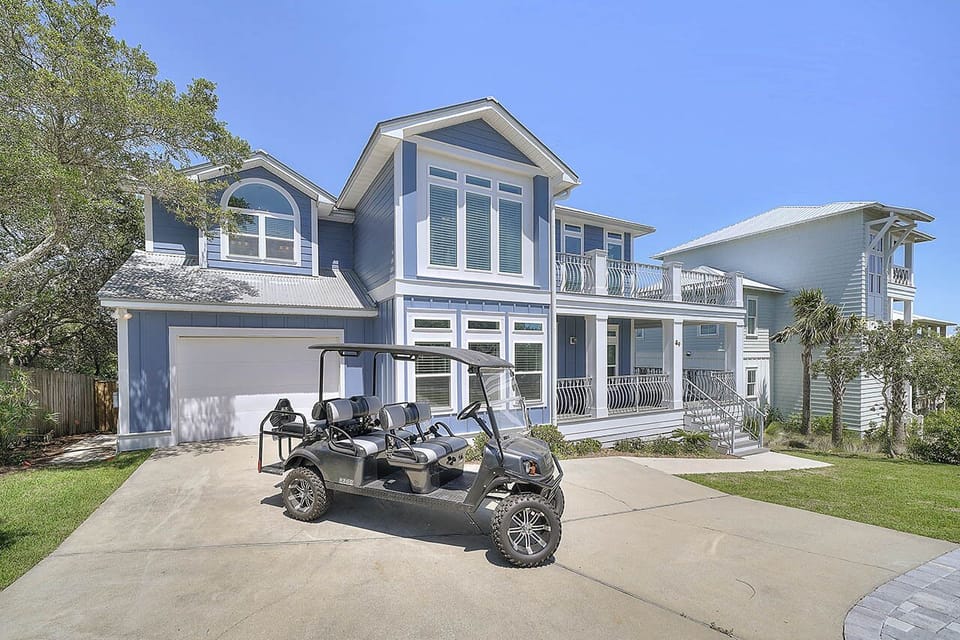 Lizard Palms - Beautiful 30A Vacation Rental House with Private Pool, Golf Cart, and Beach Views in Dune Allen Beach, Florida - Five Star Properties Destin/30A