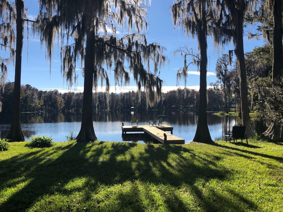 View from outdoor porch