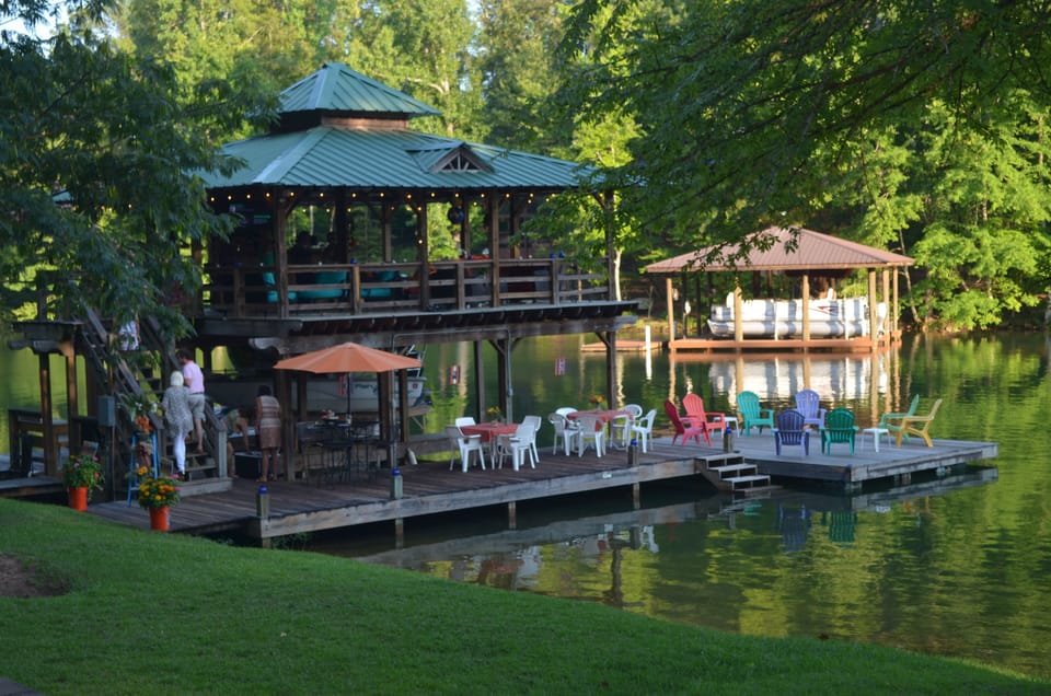 Fantastic Dock viewed from the house