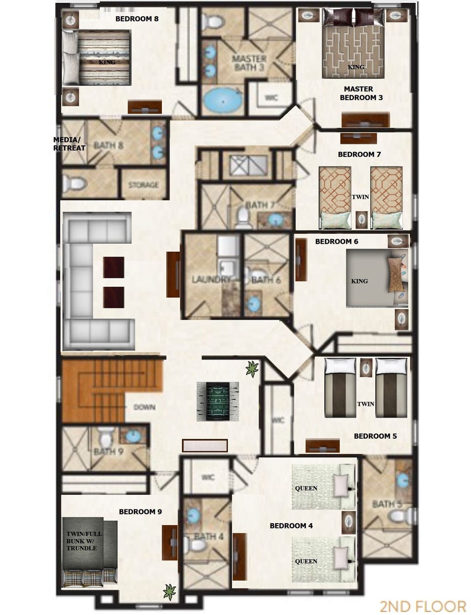 Second Floor Layout