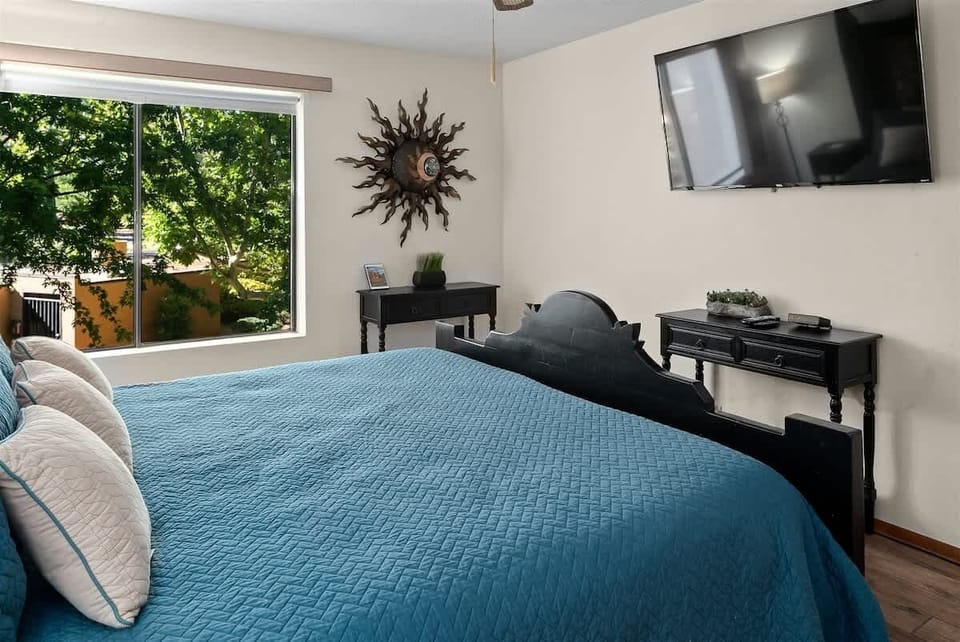 And a flat screen TV for movie nights