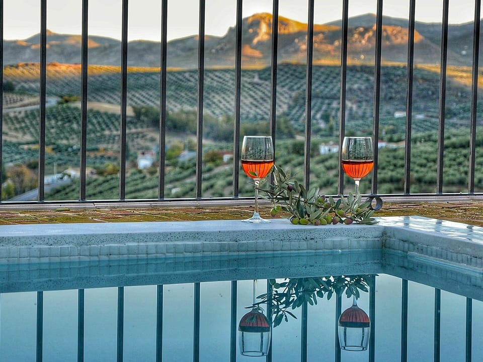 Water, Mountain, Fence, Sky, Lighting, Swimming Pool, Architecture, Line, Wall, Shade