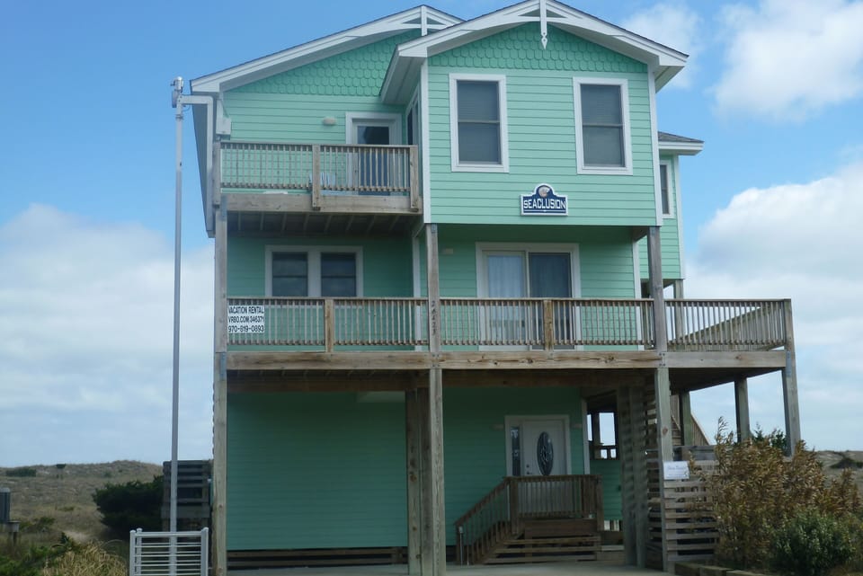 Seaclusion has open decks on all three levels for great views!