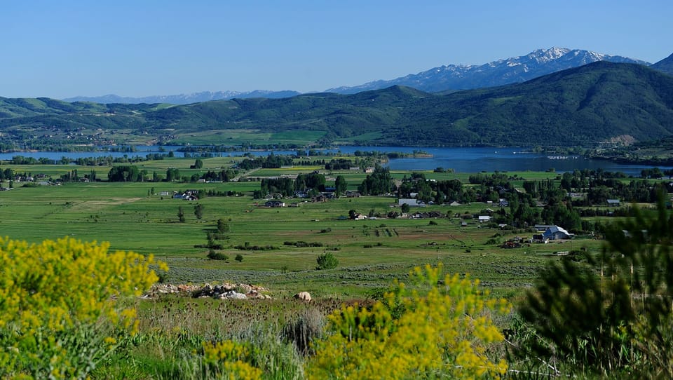 View Pineview Lake from Back Decks and windows as well as Snow Basin Ski Resort.
