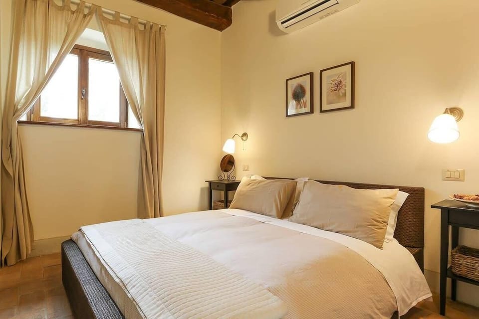 Double bedroom is light and airy