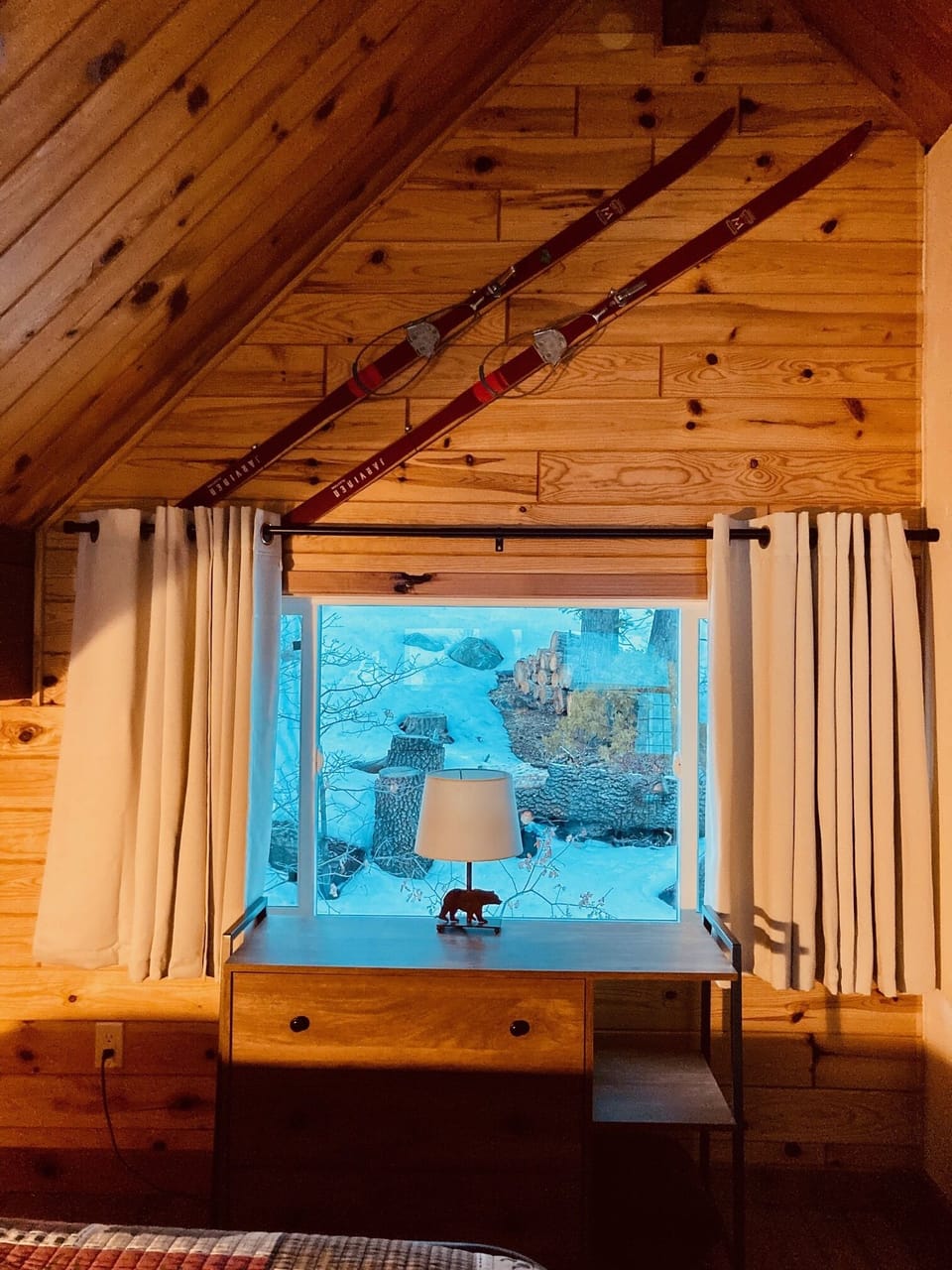 View from loft bedroom