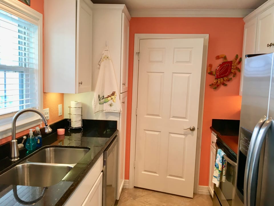 Laundry room off kitchen