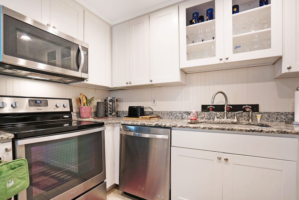 Kitchen Downstairs.  All the appliances are available.. 