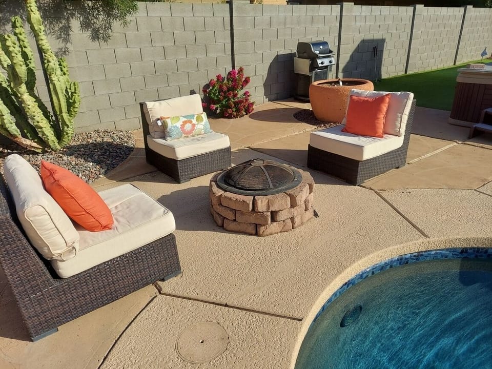 Enjoy roasting marshmallows over the Fire Pit
