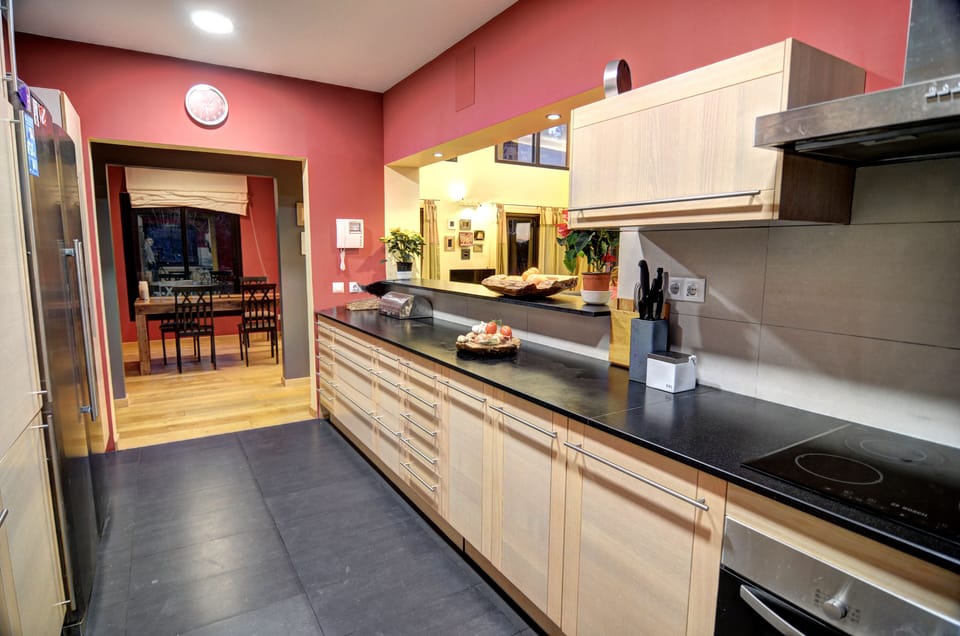 Spacious open-plan kitchen