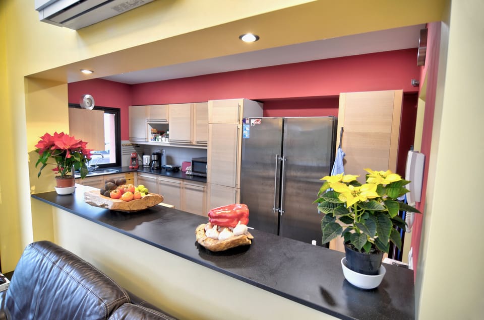 Spacious open-plan kitchen