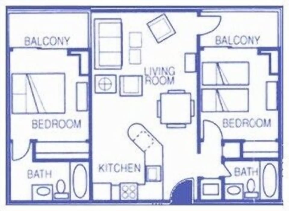 Myrtle Beach Palace Resort #2013 condo floorplan