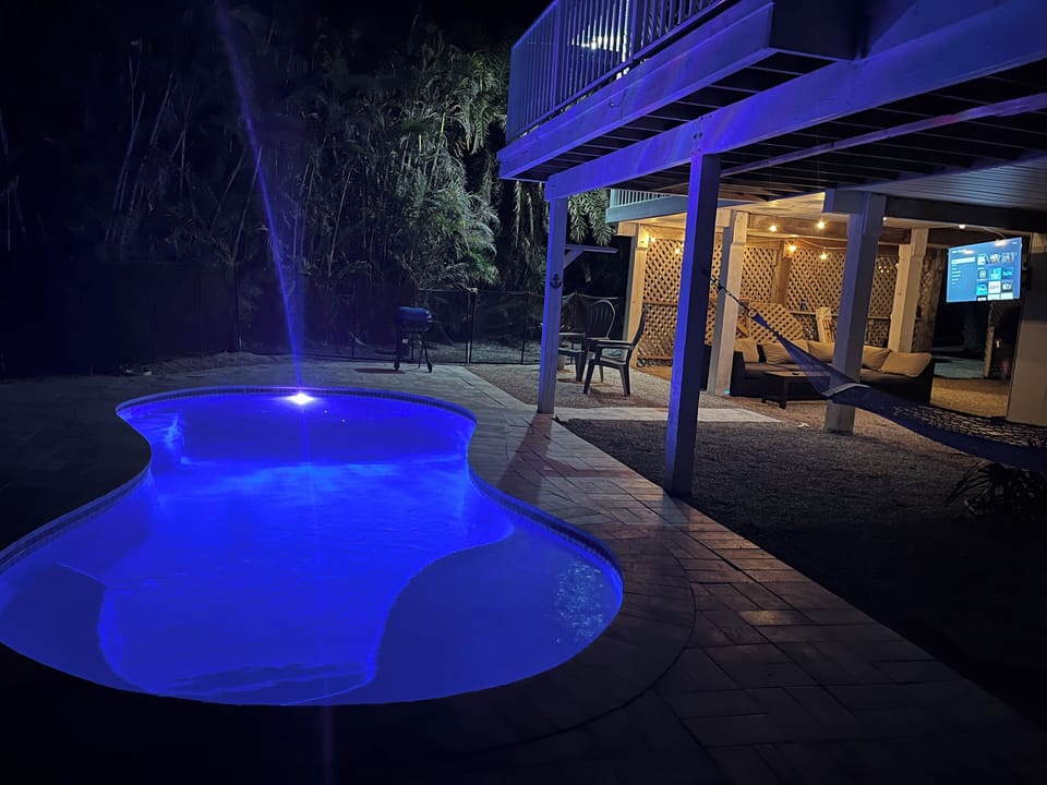 Night lite for evening swimming while watching sports or movies.