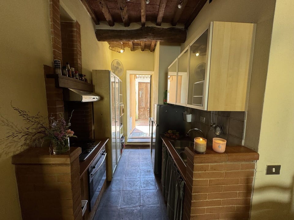 Flooring, Furniture, Interior Design, Wood, Floor, Countertop, Kitchen, Cabinetry, Kitchen Appliance, Major Appliance