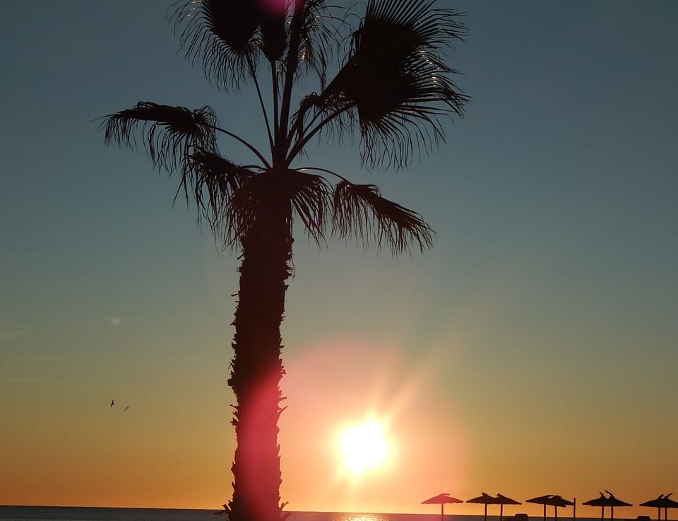 Sunrise at La Zenia beach