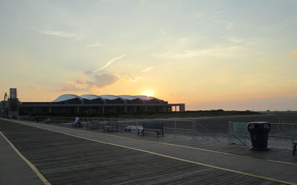 Sunrise at Wildwood beach.
