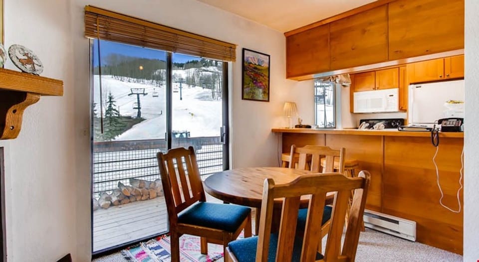 Settle into the dining area and enjoy a nice meal.
