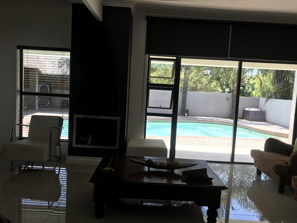 fireplace and outside entertainment area