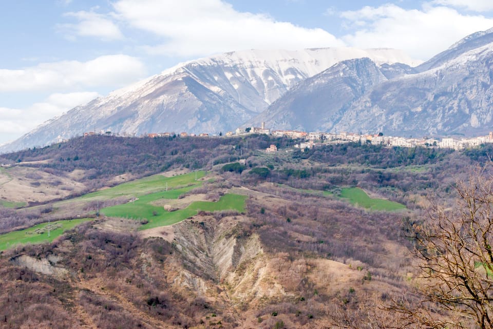 The view across to Palombaro