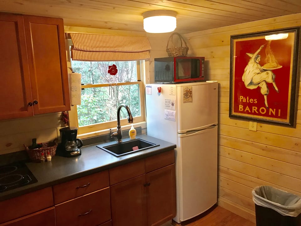 Pots, pans, dishes, etc. Paper towels, kitchen linens and coffee pot filters.
