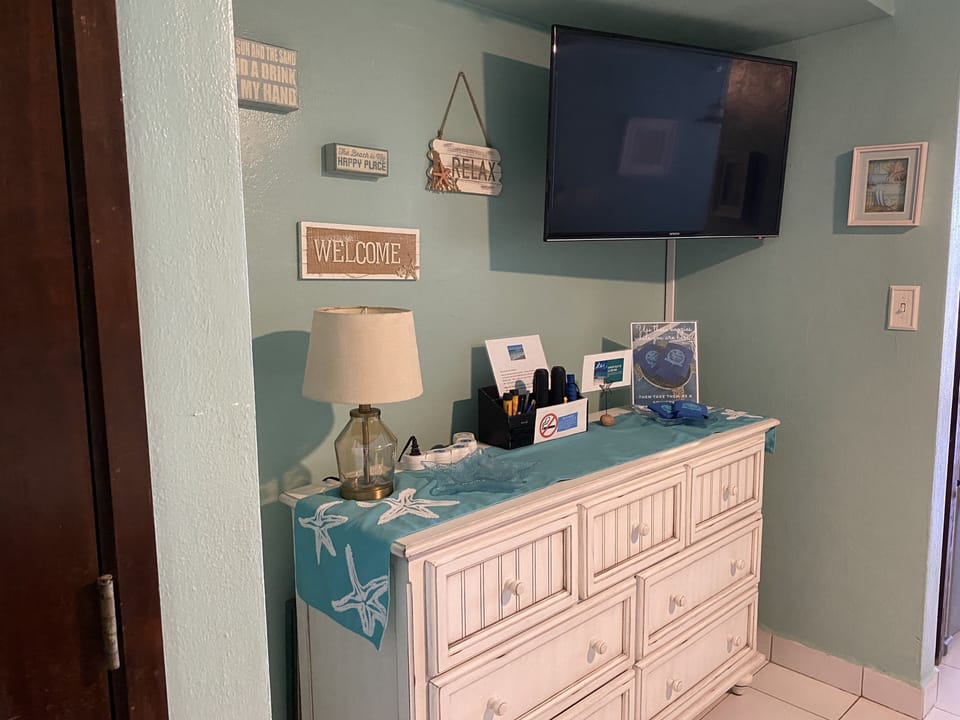 Smart TV in the bedroom area