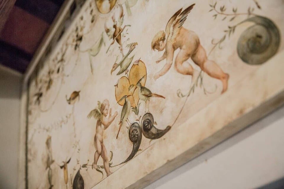 Beautiful antiques adorn the interior