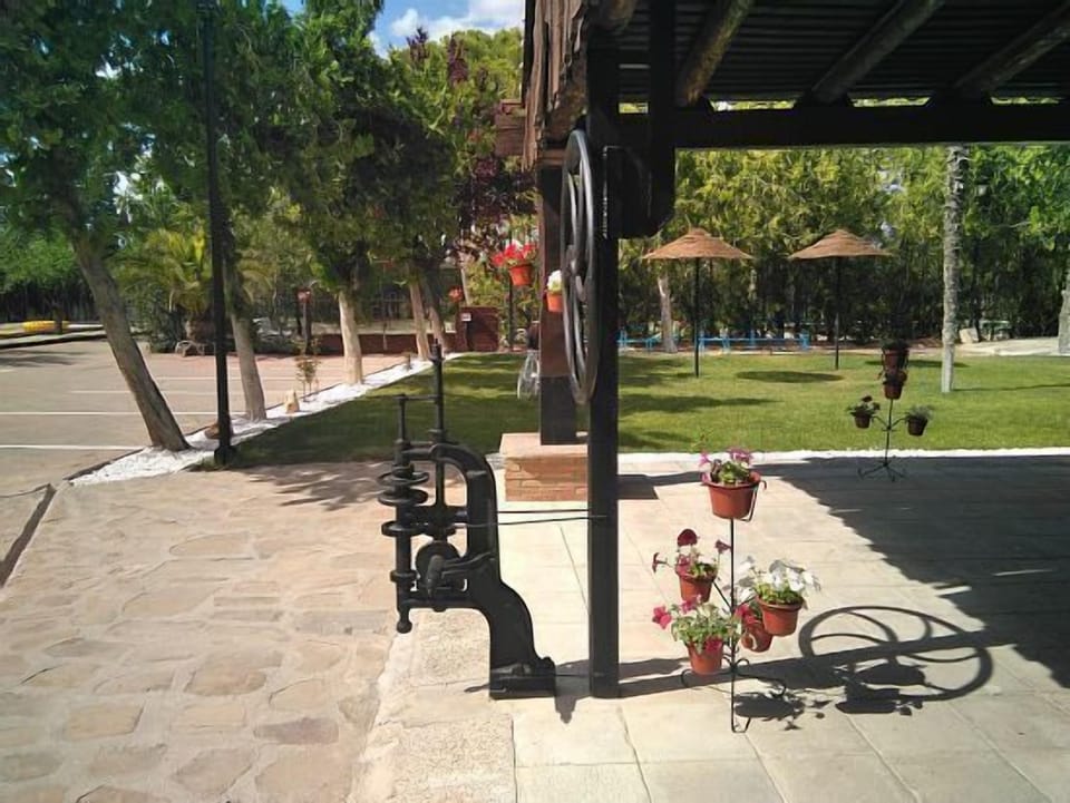 
GARDEN AND DECORATION IN THE ENTRANCE