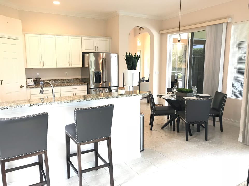 Kitchen view from family room.