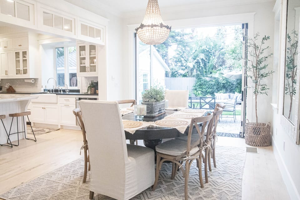 Indoor dining room seats 8.