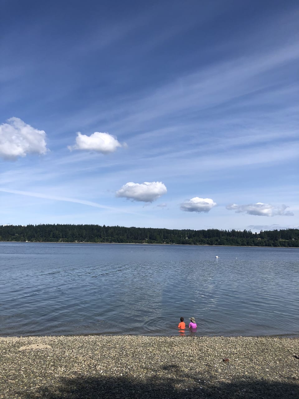 Local beach, beautiful sunny day, just 10 minute walk. 
