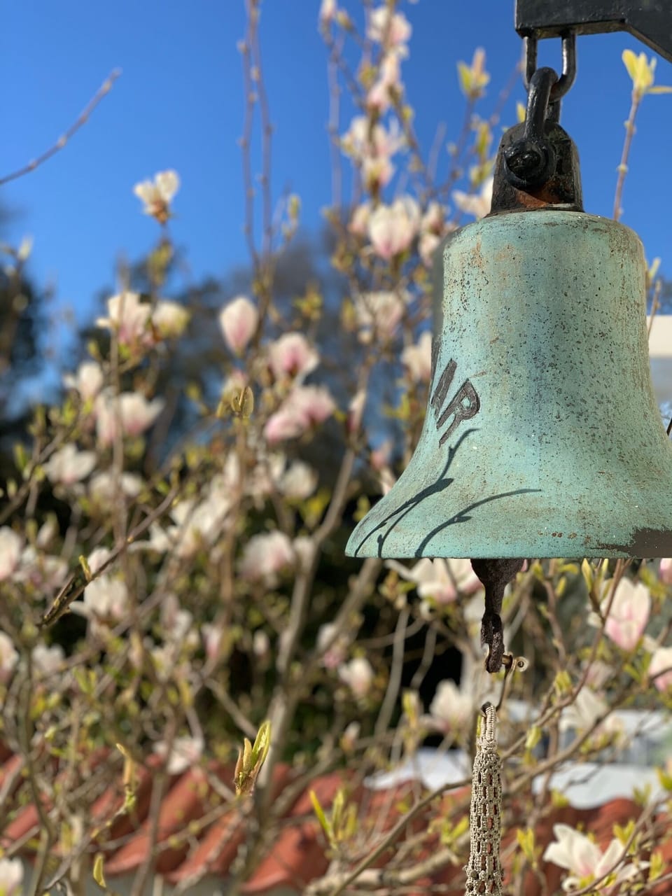 Bell on west facade
