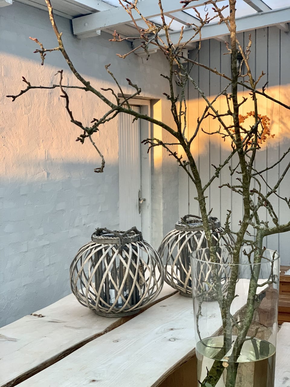 Patio at sunset