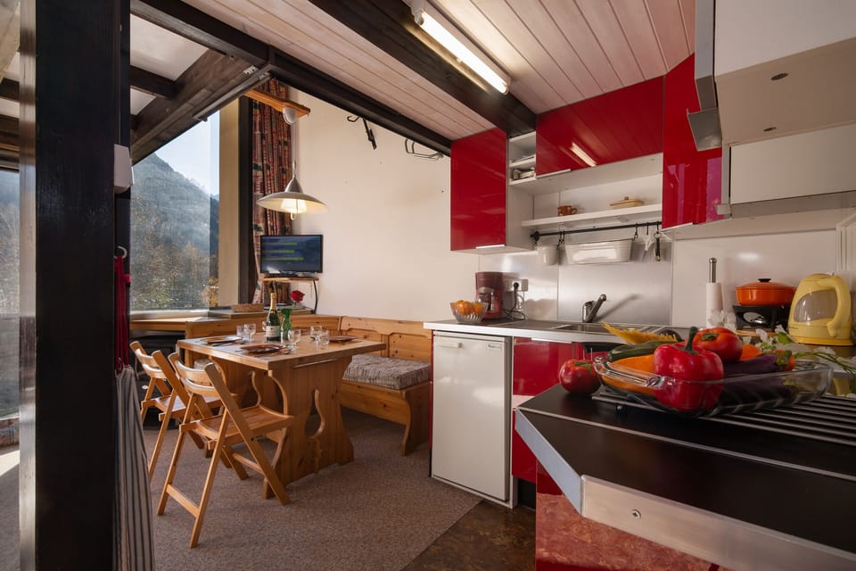 Open kitchen area