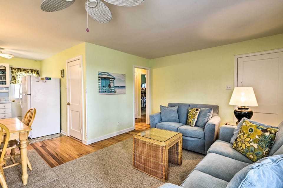 The home has delightful beach vibe!