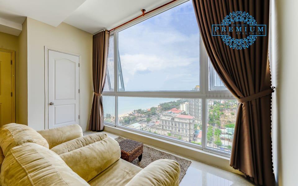 Comfortable & Relax arm chairs overlook the most beautiful beach and mountain in