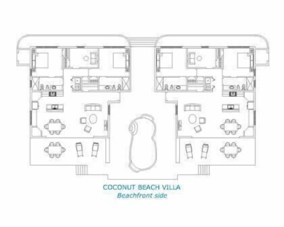 Coconut Beach Villa floor plan!