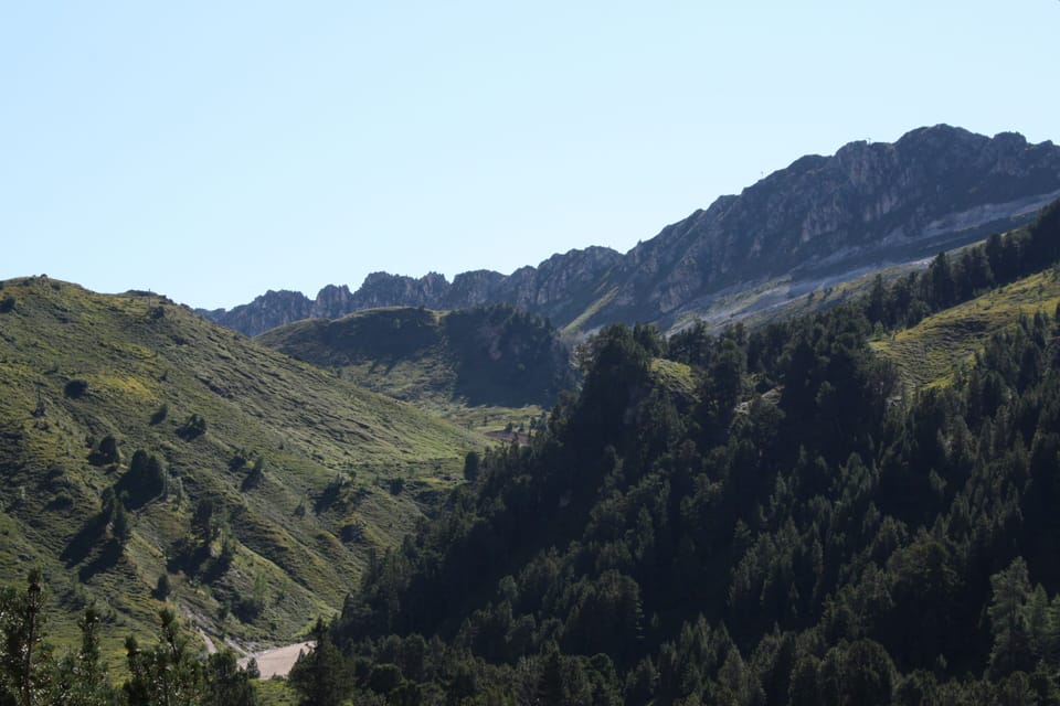 View from balcony in summer