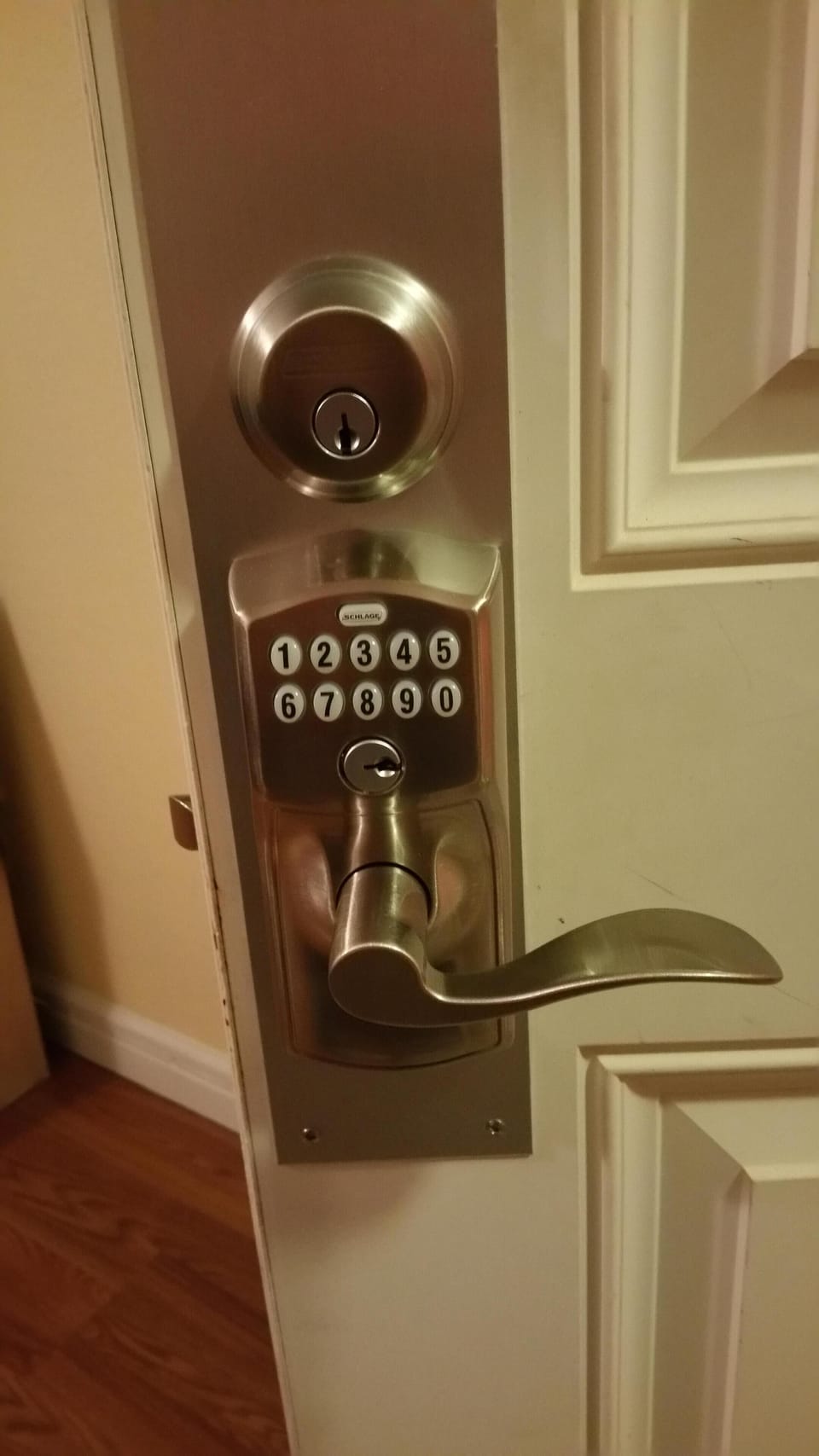 Electronic locks (front & back) 