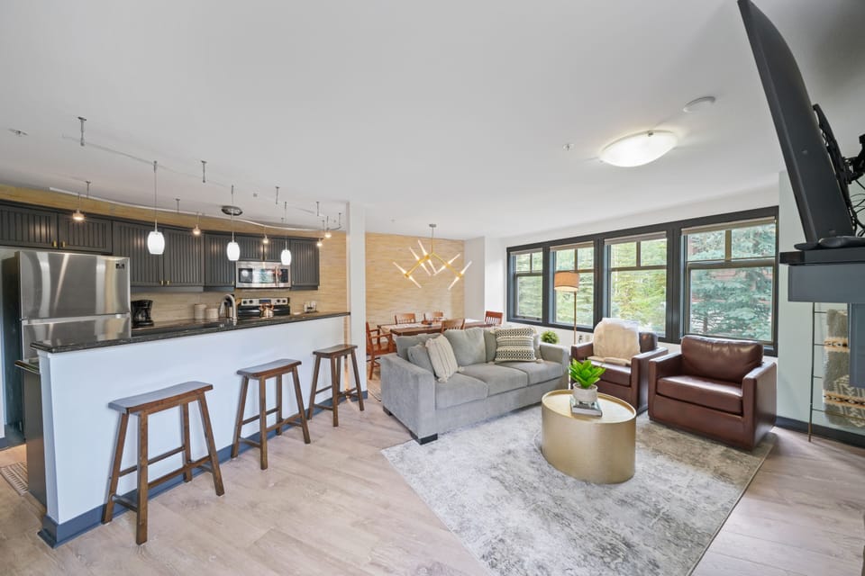Kitchen and Living Room 